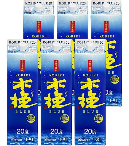 Amazon.co.jp: 木挽ブルー パック 25度 1.8L×6本 : 食品・飲料・お酒